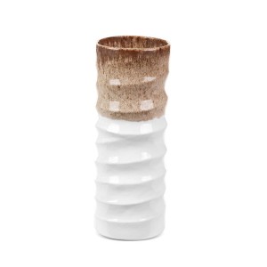 WAZON DEKORACYJNY ERINA (04) (FI) 12X31 CM BIAŁY