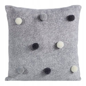 Poszewka ozdobna Eurofirany pompons 45x45 pompony