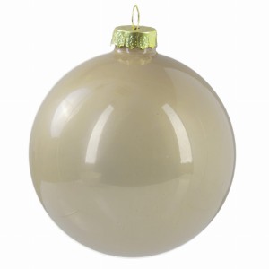 Bombka ozdoba EUROFIRANY Adela 8cm beż