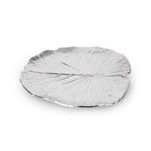 PATERA DEKORACYJNA KALINA (02) 27X27X2 CM SREBRNY