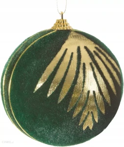 Bombka BOMBKI CHOINKOWE EUROFIRANY zielona welurowa 10cm