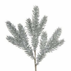 GAŁĄZKA OZDOBY CHOINKOWE EUROFIRANY silva srebrny