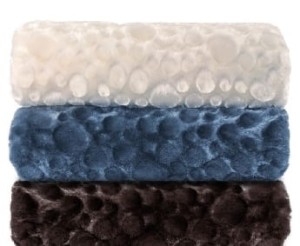 Narzuta na fotel 65x170 Luxima bąbelki brąz