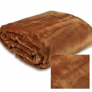 Koc z mikrofibry 160x210 Elway mleczna czekolada