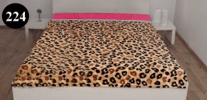 Koc z mikrofibry 160x210 Elway pantera turkus/róż