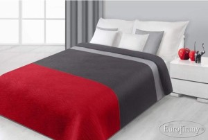 Narzuta pikowana 220x240 Eurofirany Tina czerwony