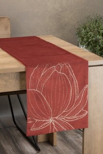 OBRUS BLINK 12 35X140 CM CEGLASTY