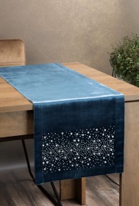 OBRUS ROYAL 2 35X140 CM NIEBIESKI