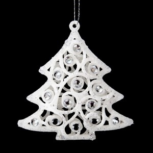 Ozdoba choinkowa Eurofirany pl 62a biały