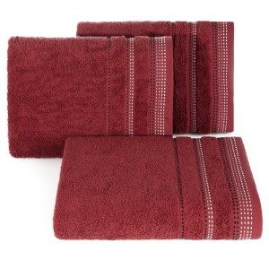 Ręcznik ręczniki 70x140 EuroFirany POLA bordo