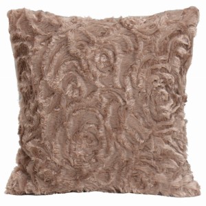 Poszewka pluszowa 40x40 Eurofirany Rose j.beż