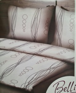 Pościel 160x200 flanelowa kremowa