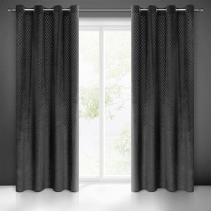 ZASŁONA GOTOWA LUSSI 140X250 CM CZARNY