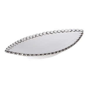 PATERA DEKORACYJNA ELORA (03) 31 X 14 X 5 CM BIAŁY