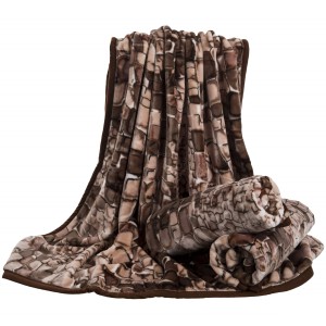 Koc akrylowy 75x160 Elway kamienie na fotel