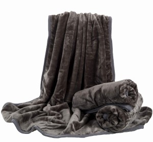 Koc akrylowy 75x160 Elway ciemny szary na fotel