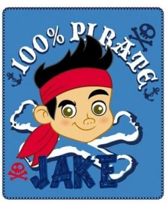 Koc dziecięcy 120x140 polarowy Pirat Jake