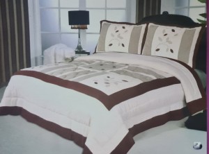 Narzuta ekskluzywna pluszowa 220x240 RAND beż/krem/brąz