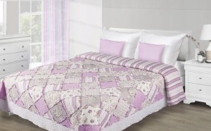 Narzuta patchwork kwiaty róż 200x220 Inspiracja wzór 9