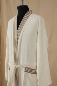 Szlafrok męski kremowy Sauna Eurofirany XL