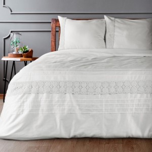 Pościel satynowa z koronką 160x200 Eurofirany Koronka 02