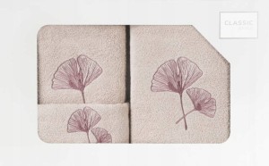 Komplet ręczników 3szt Eurofirany Biloba puder