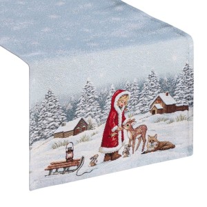 Świąteczny bieżnik 45x140 1154 gobelinowy Boże Narodzenie