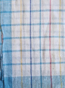 Ścierka kuchenna krata błękit