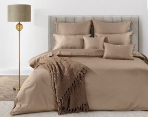 POŚCIEL ELEGANT1E 160 X 200 CM JASNOBRĄZOWY
