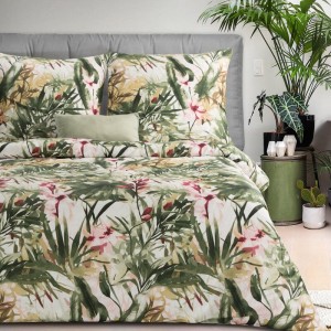 KOMPLET POŚCIELI SATYNOWEJ SPRING 43 140 X 200 CM ZIELONY