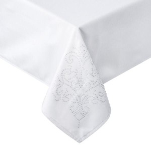 Obrus glamour EuroFirany 110x160 YVETTE2 biały