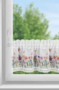 FIRANA GOTOWA BELLA NA TAŚMIE 150 X 30 CM BIAŁY