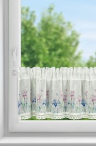 FIRANA GOTOWA DOLOREZ NA TAŚMIE 150 X 30 CM BIAŁY