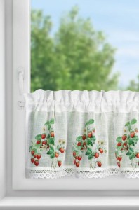 FIRANA GOTOWA KSENIA NA TAŚMIE 150 X 30 CM BIAŁY