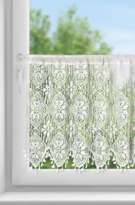 FIRANA GOTOWA MOLY NA TAŚMIE 150 X 60 CM BIAŁY