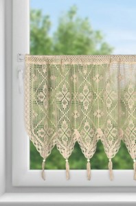 FIRANA GOTOWA MARTHA NA TAŚMIE 150 X 60 CM JASNOBEŻOWY