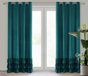 ZASŁONA GOTOWA MEGI 140 X 250 CM CIEMNOTURKUSOWY