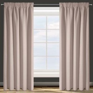 ZASŁONA GOTOWA D91 PARISA NA TAŚMIE 140 X 270 CM PUDROWY RÓŻ