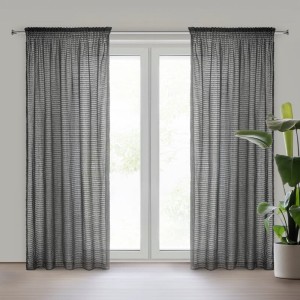 ZASŁONA GOTOWA REINA NA TAŚMIE 135 X 270 CM CZARNY