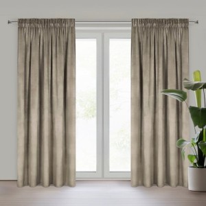 ZASŁONA GOTOWA MELANIE NA TAŚMIE 140 X 270 CM BRĄZOWY