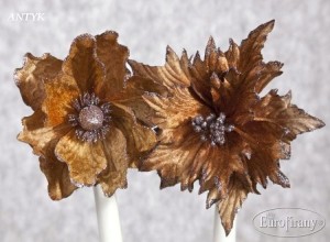 KWIAT OZDOBA CHOINKOWA EUROFIRANY MIX ANTYK