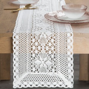 OBRUS MEGGY 32 X 140 CM BIAŁY