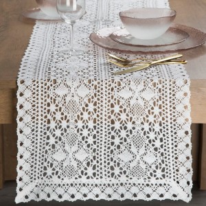 OBRUS MARY 40 X 140 CM BIAŁY