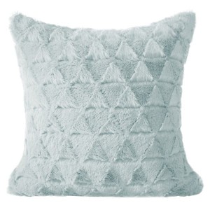Poszewka pluszowa do narzuty ANDREA 40x40 niebiesk
