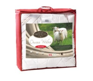 Kołdra AMW Imperial Owcza Wełna 200x220 bawełna 1400g