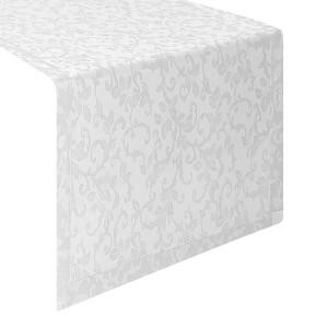 Bieżnik ekskluzywny EuroFirany LENI 40x140 biały