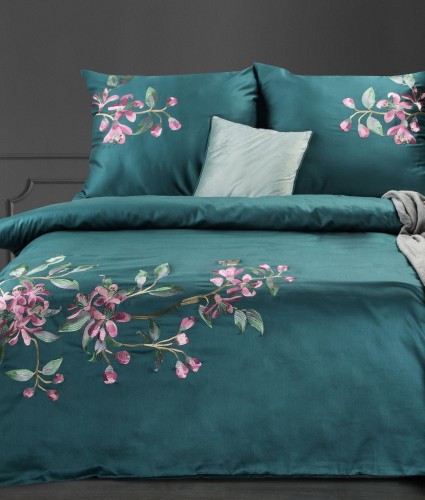 KOMPLET POŚCIELI HAFT5 160X200 CM, 2 SZT. 70X80 CM TURKUSOWY[2].jpg