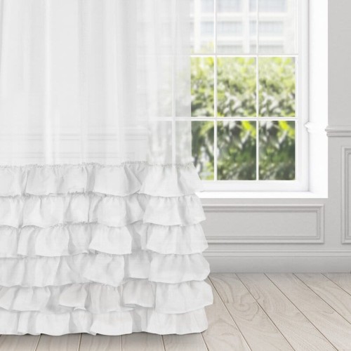 FIRANA GOTOWA DOLLY NA TAŚMIE 140 X 250 CM BIAŁY