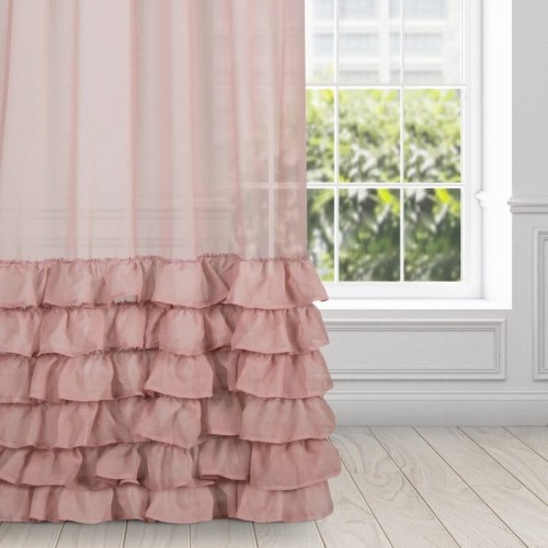 FIRANA GOTOWA DOLLY NA TAŚMIE 140 X 250 CM RÓŻOWY