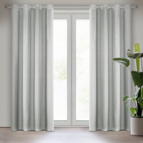 ZASŁONA GOTOWA RITA 140 X 250 CM SREBRNY